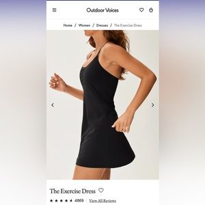 Outdoor Voices The Exercise Dress, XXXL, 3X